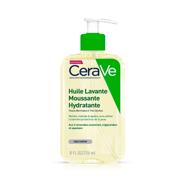 CeraVe Hydrating Foaming Oil Cleanser 236ml | Λάδι Καθαρισμού για Κανονικό έως πολύ Ξηρό Δέρμα  Αφρόλουτρα - Καθαριστικά