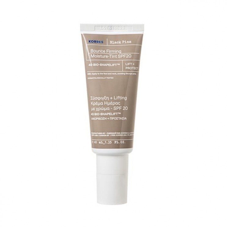 Korres Black Pine 4D Bounce Firming Moisture-Tint Spf20 40ml |  Μαύρη Πεύκη Κρέμα Ημέρας για Σύσφιγξη & Lifting με Χρώμα Spf20 Κρέμες Ημέρας για Αντιγήρανση-Σύσφιγξη