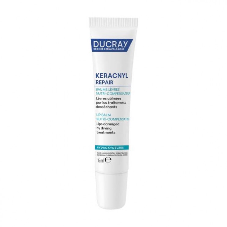 Ducray Keracnyl Repair Baume Levres 15ml | Βάλσαμο για τα Χείλη υπό Ξηραντικές Αγωγές 