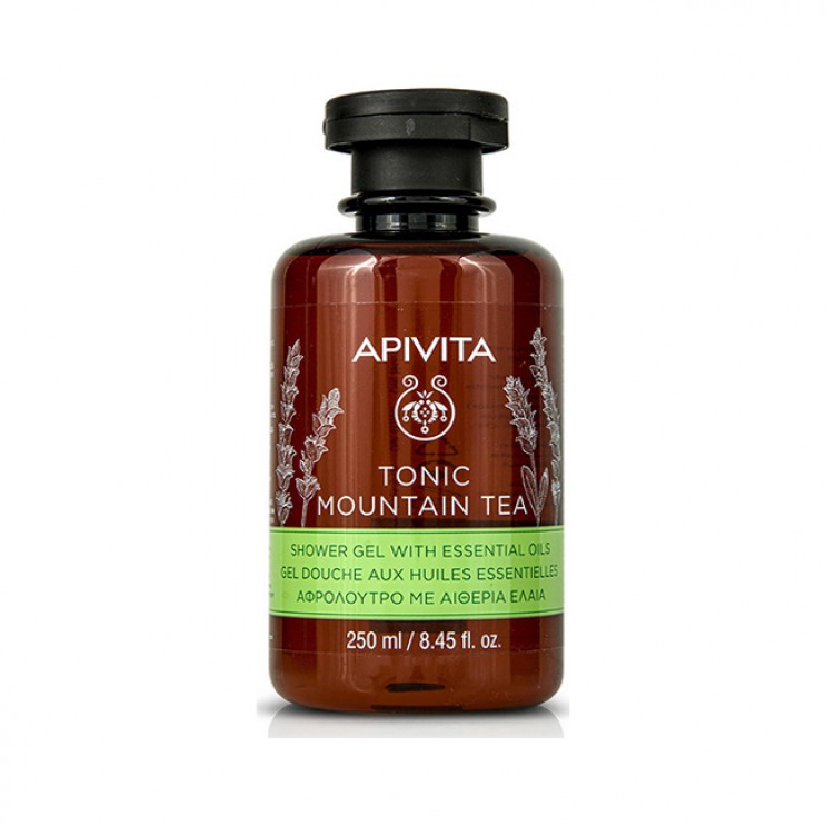 Apivita Tonic Mountain Tea Shower Gel 250ml | Αφρόλουτρο με Περγαμόντο & Πράσινο Τσάι ΦΡΟΝΤΙΔΑ ΓΙΑ ΤΟ ΣΩΜΑ