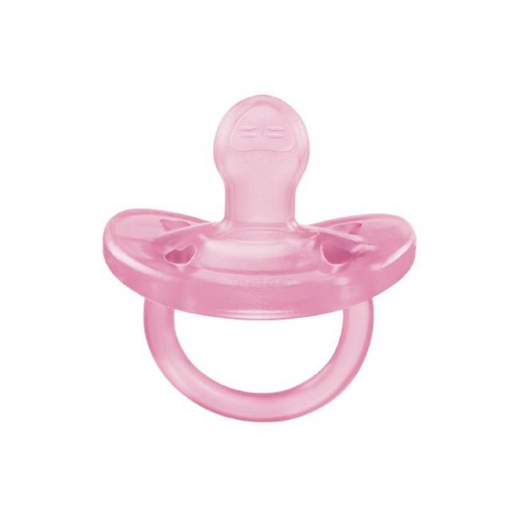 Chicco Physio Forma Soft, Pink 6-16m 1τμχ | Πιπίλα Όλο Σιλικόνη Ροζ 6-16m