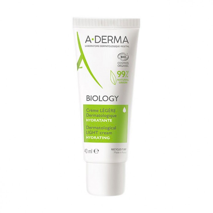 A-Derma Biology Creme Legere Hydratante 40ml | Ενυδατική Κρέμα με Ελαφριά Υφή