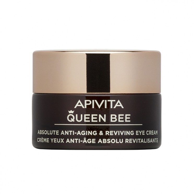 Apivita Queen Bee Absolute Anti-Aging & Reviving Eye Cream 15ml | Κρέμα Ματιών Απόλυτης Αντιγήρανσης &  Αναζωογόνησης