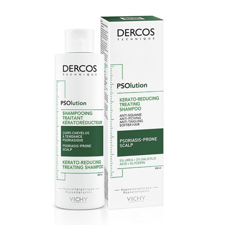 Vichy Dercos PSOlution Shampoo 200ml | Σαμπουάν για Τριχωτό με Τάση Ψωρίασης