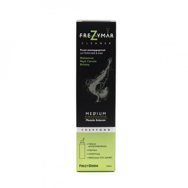 Frezyderm Frezymar Cleaner Medium Hypertonic Aloe & Eucalyptus120ml  | Ρινικό Αποσυμφορητικό με Aloe & Ευκάλυπτο
