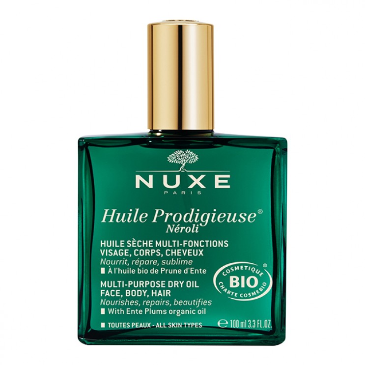 Nuxe Huile Prodigieuse Neroli Oil Multi-purpose Dry Oil 100ml | Βιολογικό Ξηρό Λάδι για Μαλλιά, Πρόσωπο & Σώμα