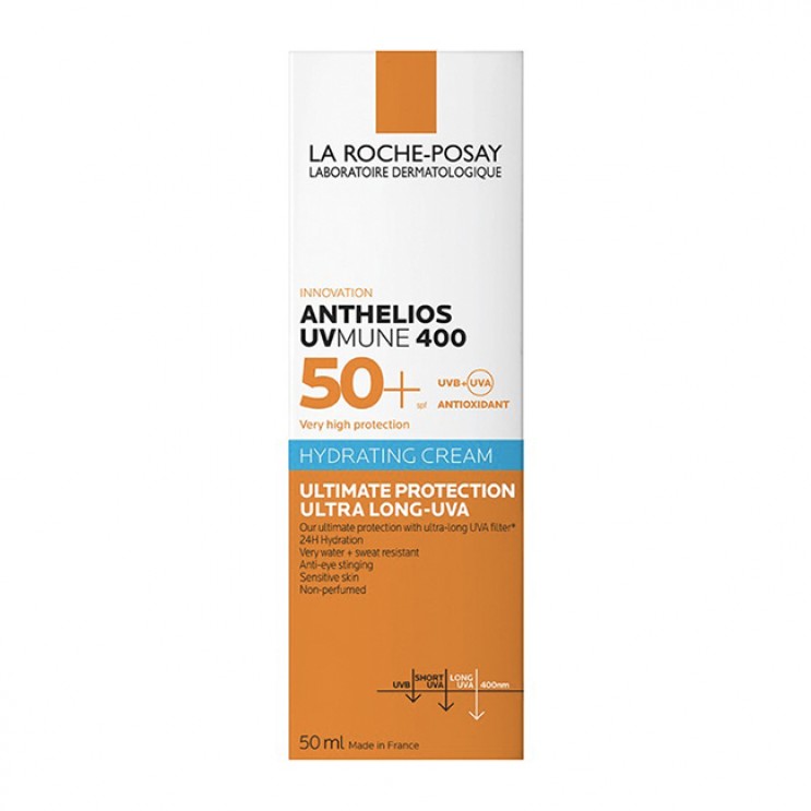 La Roche Posay Anthelios UVMune 400 Hydrating Cream SPF50+ Non Perfumed 50ml | Αντηλιακή Ενυδατική Κρέμα Προσώπου Χωρίς Άρωμα