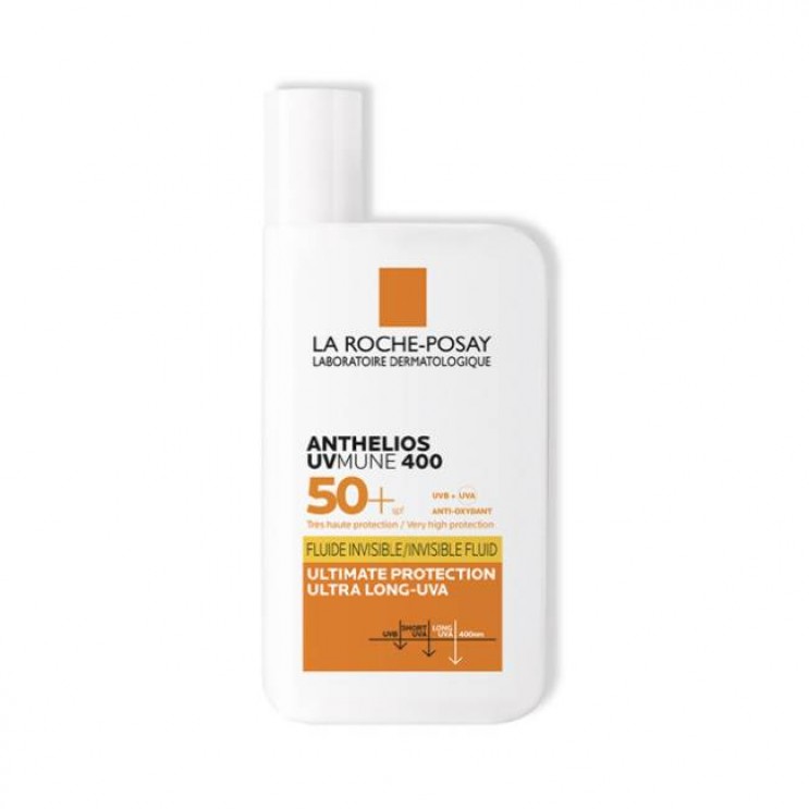 La Roche Posay Anthelios UVmune 400 Invisible Fluid SPF50 50ml | Αντηλιακό Προσώπου για Πολύ Υψηλή Προστασία με Άρωμα