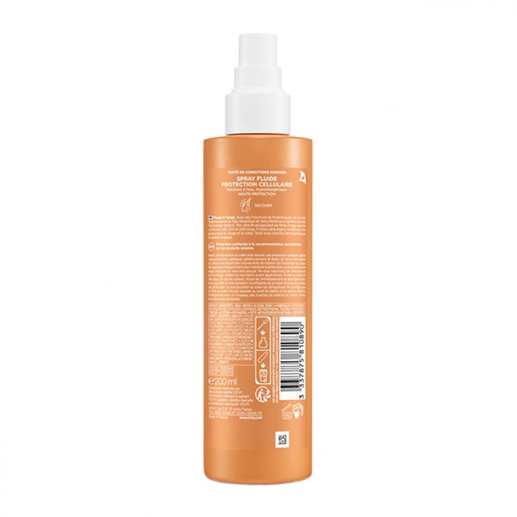 Vichy Capital Soleil Cell Protect Water Fluid Spray Spf 50+ For Kids 200ml | Παιδικό Αντηλιακό Spray  