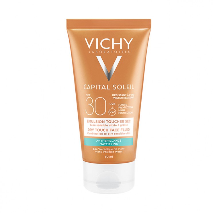 Vichy Capital Soleil Mattifying Face Fluid Dry Touch SPF30 50ml | Κρέμα Προσώπου Για Ματ Αποτέλεσμα ΦΡΟΝΤΙΔΑ ΠΡΟΣΩΠΟΥ