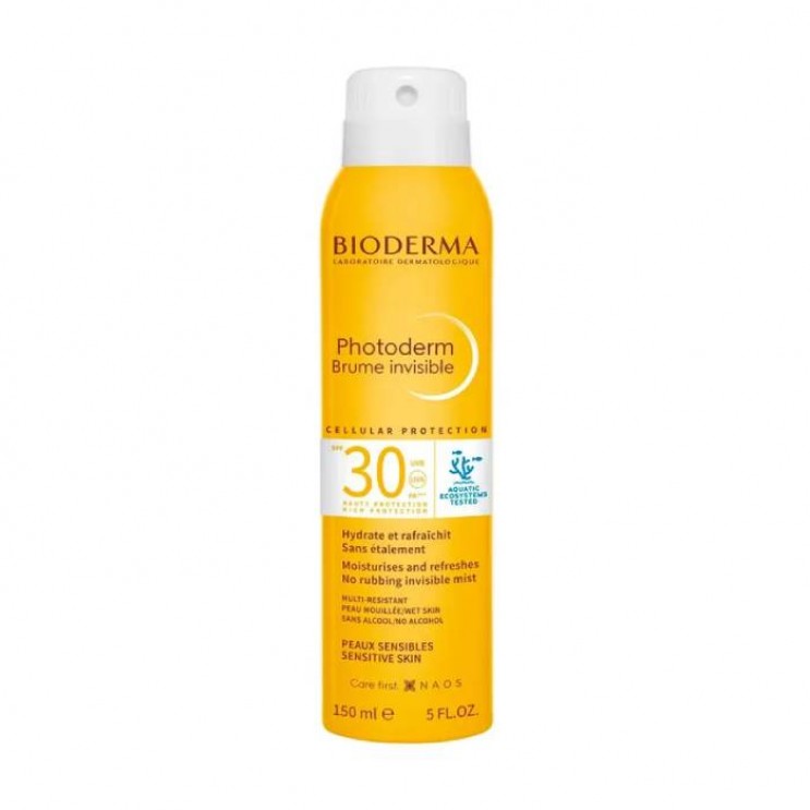 Bioderma Photoderm Brume Invisible SPF30, 150ml | Διάφανο Αντηλιακό Σπρέι για Πρόσωπο και Σώμα
