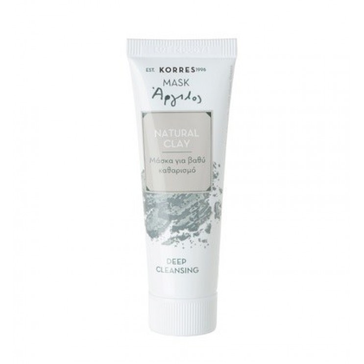 Korres Mask Natural Clay 18ml | Μάσκα με Άργιλο για Βαθύ Καθαρισμό  ΦΡΟΝΤΙΔΑ ΠΡΟΣΩΠΟΥ