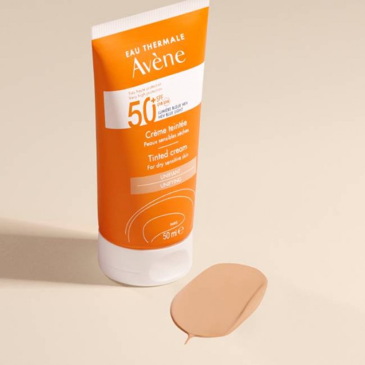Avene Creme Tinted TriAsorB™ SPF50+ 50ml | Αντηλιακή Κρέμα Προσώπου  για Ξηρό & Ευαίσθητο Δέρμα με Χρώμα