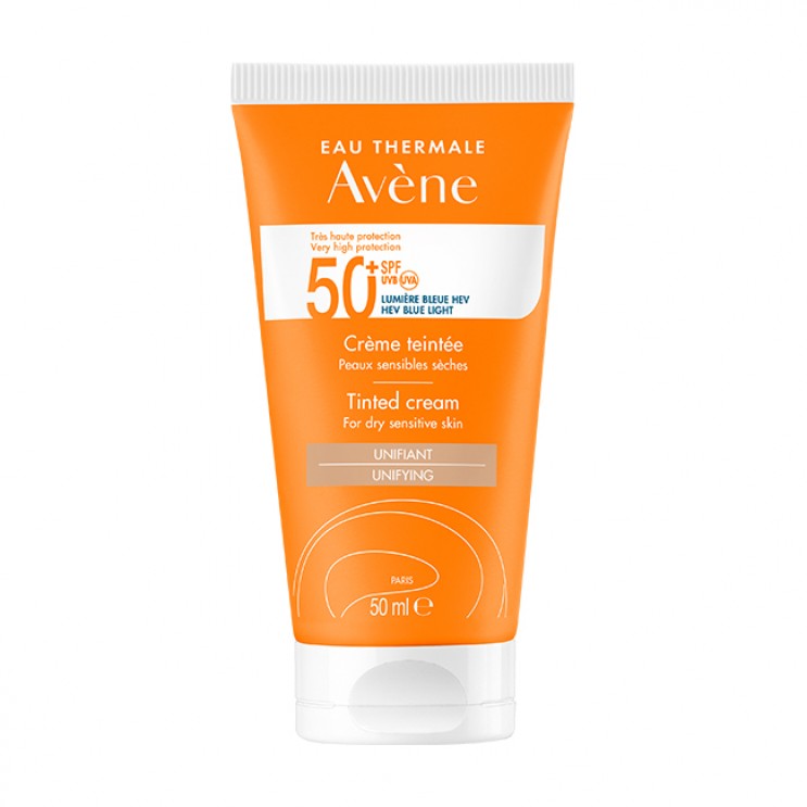 Avene Creme Tinted TriAsorB™ SPF50+ 50ml | Αντηλιακή Κρέμα Προσώπου  για Ξηρό & Ευαίσθητο Δέρμα με Χρώμα