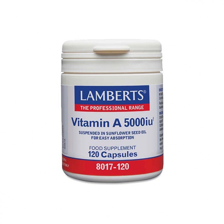 Lamberts Vitamin A 5000IU 120Caps | Συμπλήρωμα Διατροφής Βιταμίνη Α