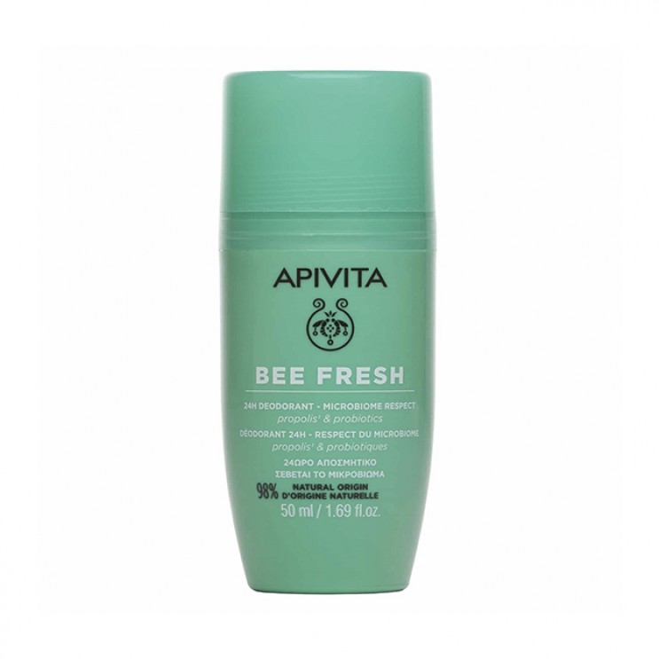 Apivita Bee Fresh Deodorant 50ml | 24Ωρο Αποσμητικό με Πρόπολη & Προβιοτικά 