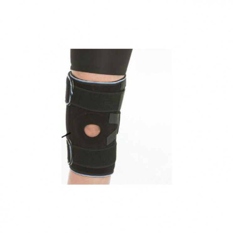 Kalmedica Επιγονατίδα Neoprene Ενισχυμένη με Οπή σε Χρώμα Μαύρο One Size 