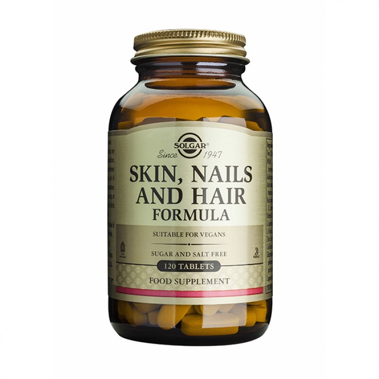 Solgar Skin Nails and Hair Formula 120tabs | Συμπλήρωμα Διατροφής για Υγιή Μαλλιά, Δέρμα, Νύχια ΦΡΟΝΤΙΔΑ ΜΑΛΛΙΩΝ