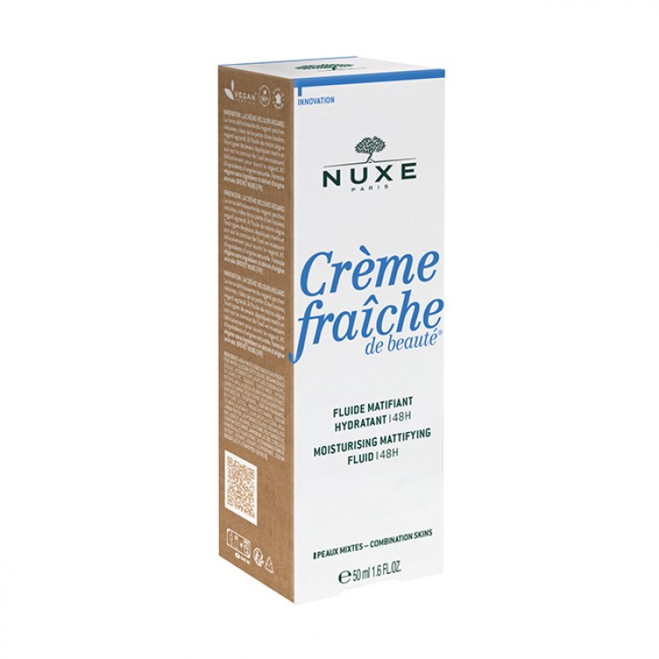 Nuxe Creme Fraiche de Beaute Moisturising Mattifying Fluid 50ml | Κρέμα Ελαφριάς Υφής για 48ωρη Ενυδάτωση 