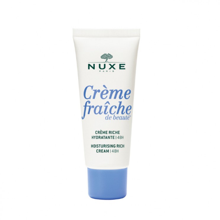 Nuxe Crème Fraiche de beauté Rich Cream 30ml | Κρέμα Πλούσιας Υφής 48ωρης Ενυδάτωσης για Ξηρή Επιδερμίδα