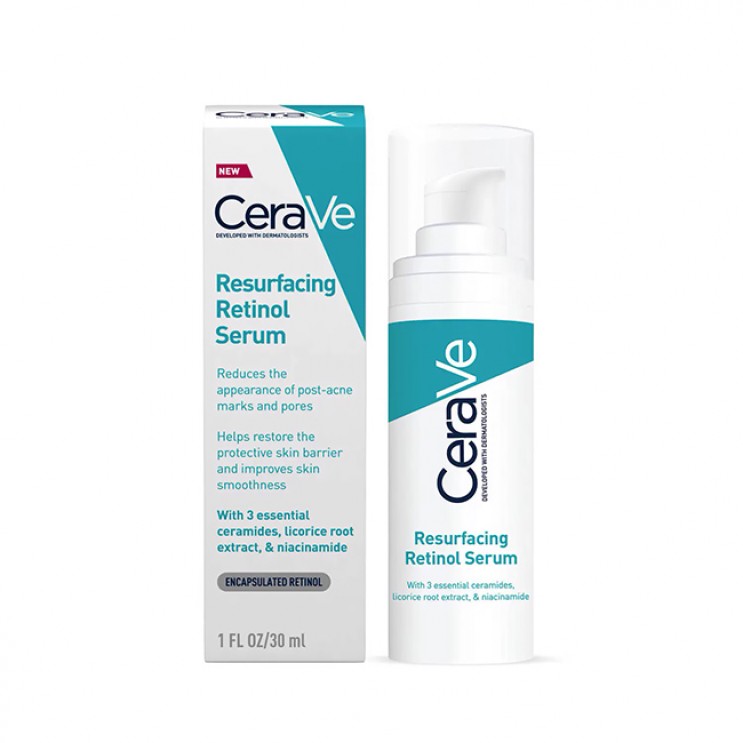 CeraVe Resurfacing Retinol Serum 30ml | Ορός Προσώπου με Ρετινόλη για Σημάδια Ακμής