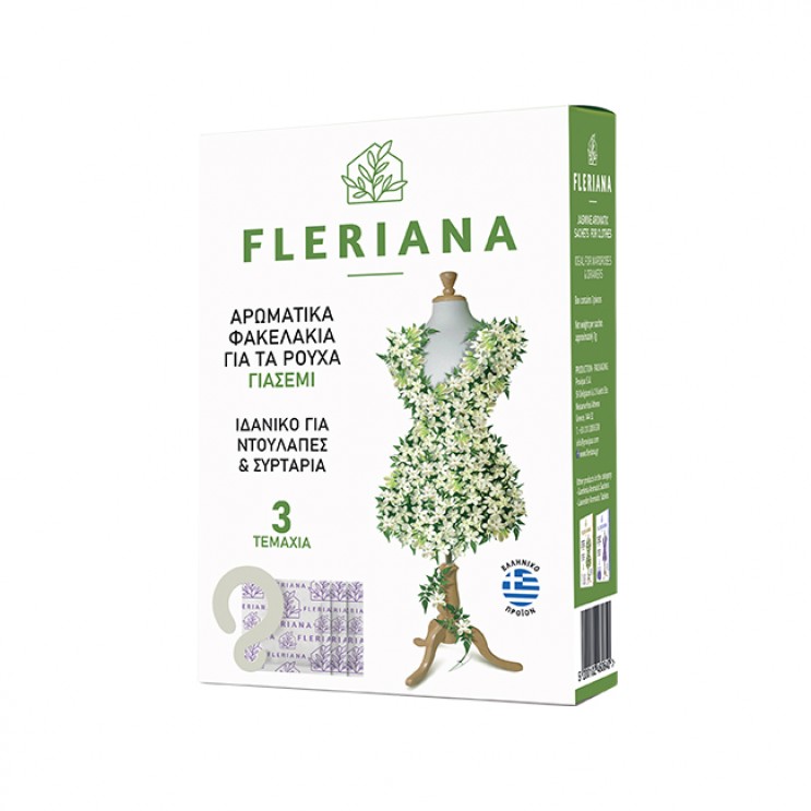Power Health Fleriana Aromatic Sachets For Clothes, Jasmin 3τμχ | Αρωματικό Ρούχων με Άρωμα Γιασεμί ΦΡΟΝΤΙΔΑ ΓΙΑ ΤΟ ΣΩΜΑ