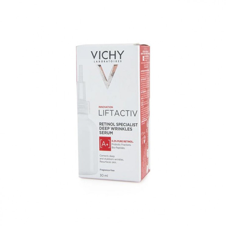 Vichy Liftactiv Retinol Specialist Deep Wrinkles Serum Night A+ 30ml |  Αντιγηραντικός Ορός Προσώπου Νύχτας με Ρετινόλη