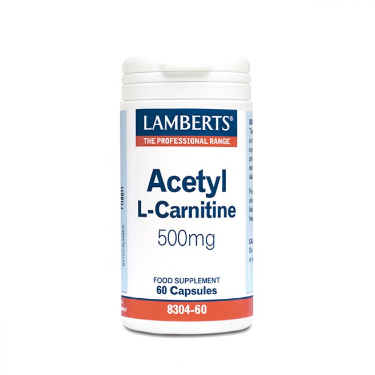Lamberts Acetyl L Carnitine 60caps | Συμπλήρωμα Διατροφής Καρνιτίνης ΔΗΜΟΦΙΛΕΣΤΕΡΑ