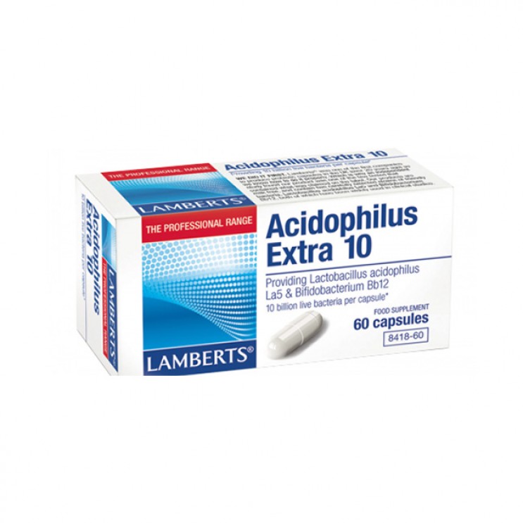 Lamberts Acidophilus Extra 10 (Milk Free) 60caps | Προβιοτικό Σκεύασμα  ΔΗΜΟΦΙΛΕΣΤΕΡΑ