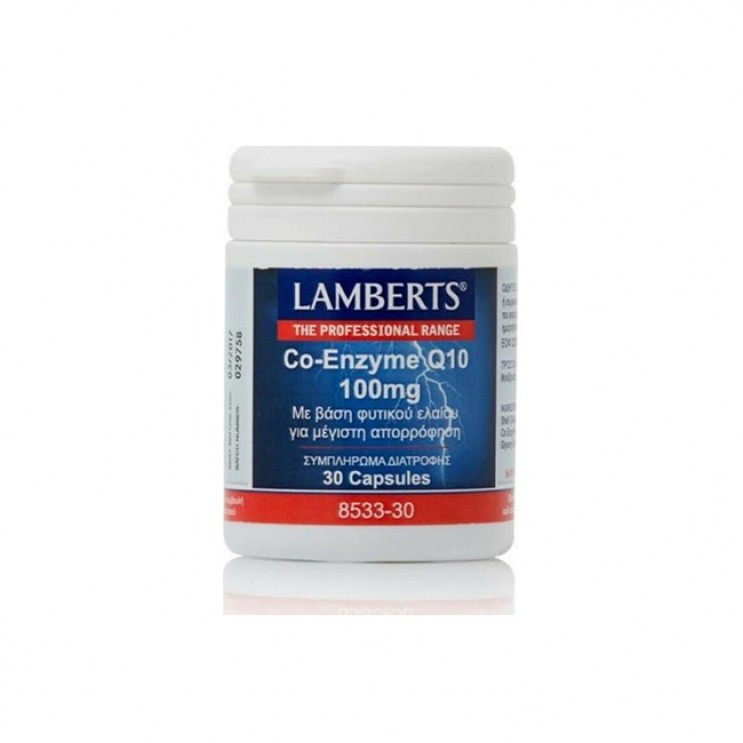 Lamberts Co-Enzyme Q10 100mg 30caps |  Συμπλήρωμα Διατροφής με το Συνένζυμο Q10 για την Ενέργεια & Τόνωση  ΔΗΜΟΦΙΛΕΣΤΕΡΑ