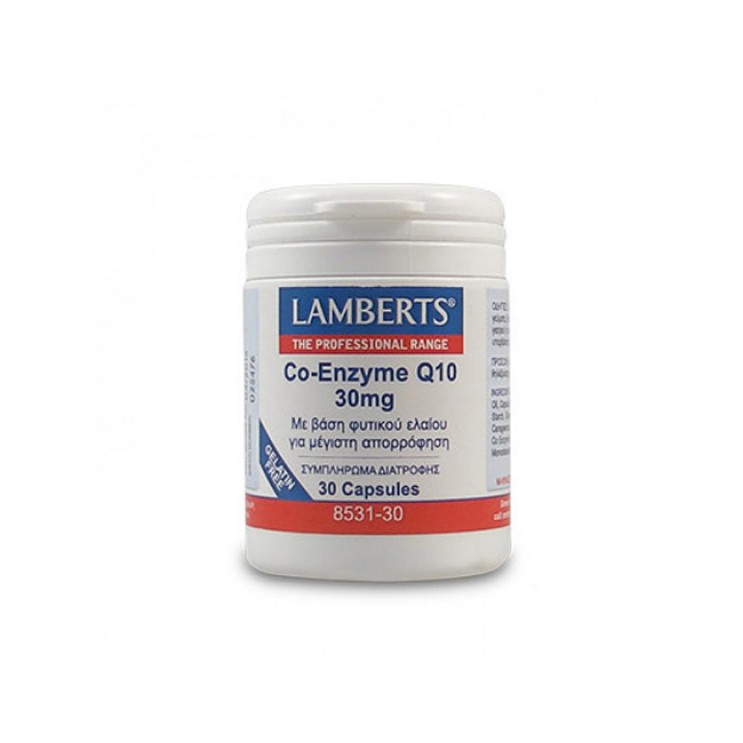 Lamberts Co-Enzyme Q10 30mg 30caps | Συμπλήρωμα Διατροφής με Συνένζυμο Q10 ΔΗΜΟΦΙΛΕΣΤΕΡΑ