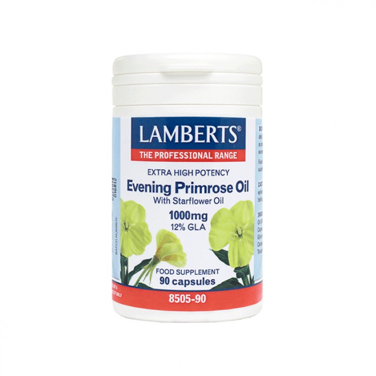 Lamberts Evening Primrose Oil & Starflower Oil 1000mg 90caps|  Έλαιο Νυχτολούλουδου με προσθήκη Ελαίου Starflower ΔΗΜΟΦΙΛΕΣΤΕΡΑ
