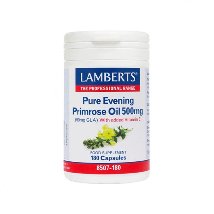 Lamberts Evening Primrose Oil 500mg 180caps | Έλαιο Νυχτολούλουδου των 500mg με Βιταμίνη Ε  ΔΗΜΟΦΙΛΕΣΤΕΡΑ