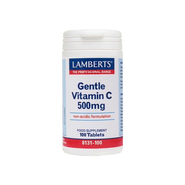 Lamberts Gentle Vitamin C 500mg 100tabs | Συμπλήρωμα Διατροφής Βιταμίνη C ΒΙΤΑΜΙΝΕΣ