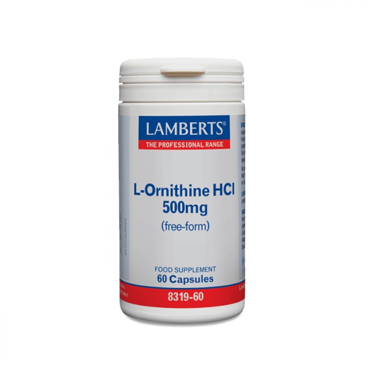 Lamberts L-Ornithine 500mg 60caps |  Συμπλήρωμα Διατροφής Ορνιθίνης ΔΗΜΟΦΙΛΕΣΤΕΡΑ