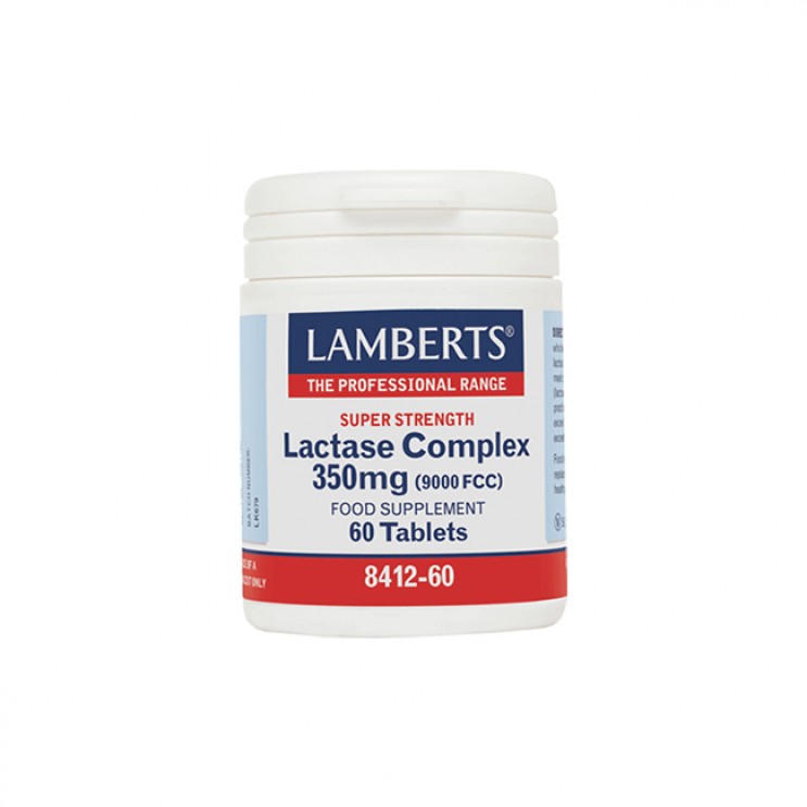 Lamberts Lactase Complex 350mg 60tabs |  Συμπλήρωμα Διατροφής με Σύμπλεγμα Λακτάσης ΦΑΡΜΑΚΕΙΟ