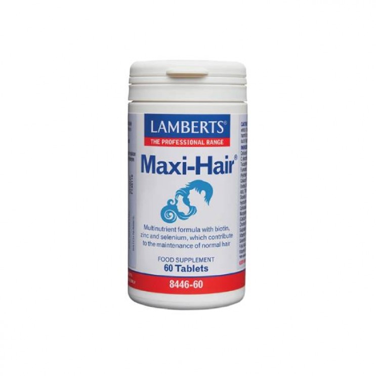 Lamberts Maxi Hair 60tabs | Φόρμουλα κατά της Τριχόπτωσης & Ενδυνάμωσης των Μαλλιών ΦΡΟΝΤΙΔΑ ΜΑΛΛΙΩΝ