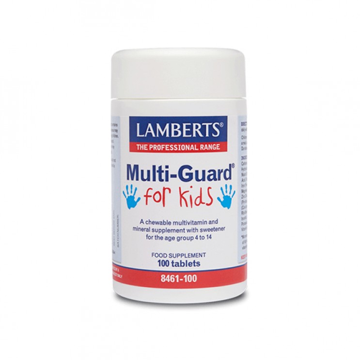 Lamberts Multi - Guard For Kids 100tabs| Παιδική Πολυβιταμίνη για 4-14 Ετών
