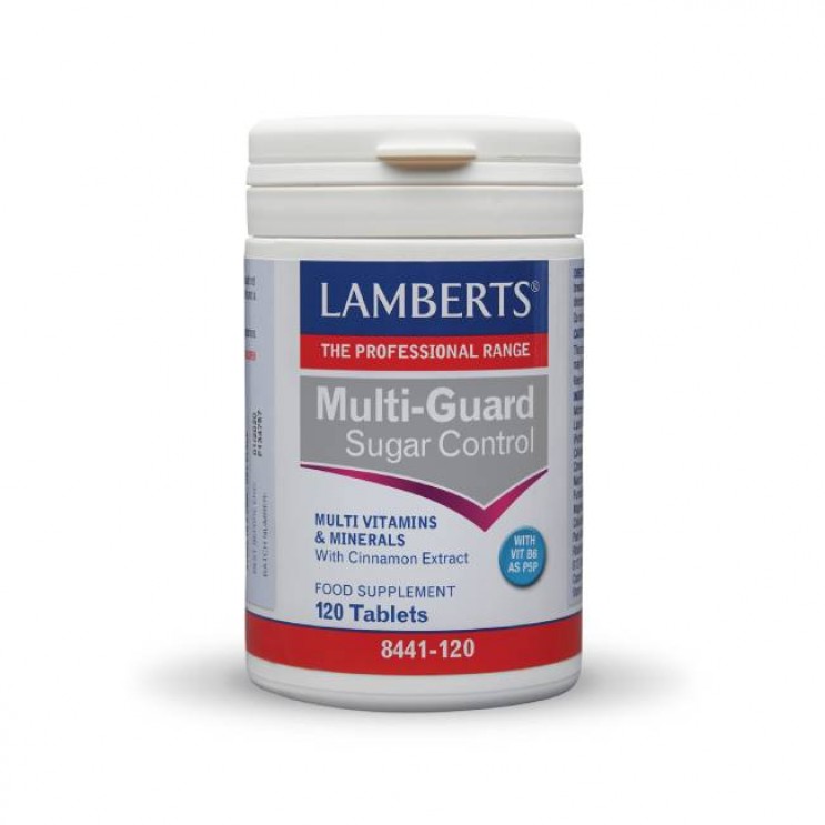Lamberts Multi-Guard Control 120tabs  | Πολυβιταμίνη με Βιταμίνες, Ιχνοστοιχεία, Μέταλλα & Κανέλλα