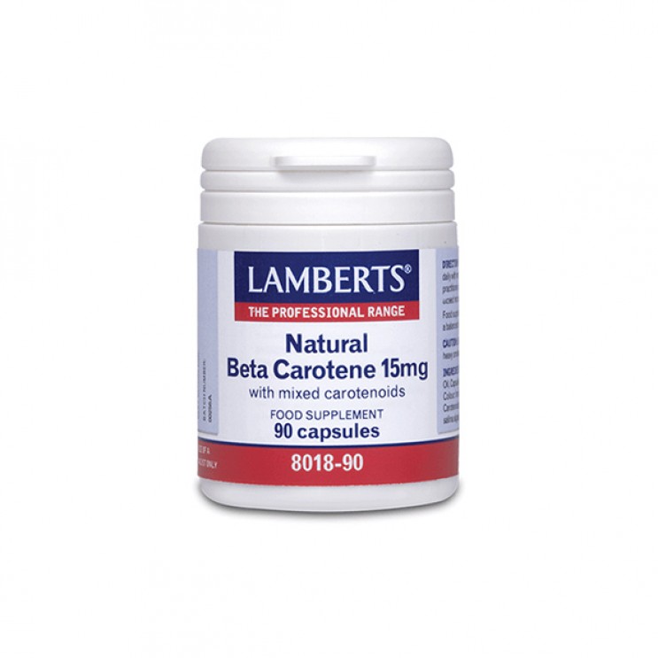 Lamberts Natural Beta Carotene 15mg 90caps |  Συμπλήρωμα με Ισχυρή Αντιοξειδωτική Δράση ΔΗΜΟΦΙΛΕΣΤΕΡΑ