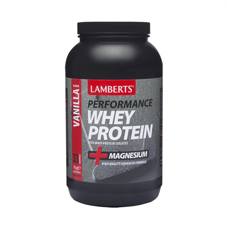 Lamberts Performance Whey Protein Vanilla 1000gr | Πρωτεΐνη Ορού Γάλακτος με γεύση Βανίλια και προσθήκη Μαγνησίου  ΔΗΜΟΦΙΛΕΣΤΕΡΑ