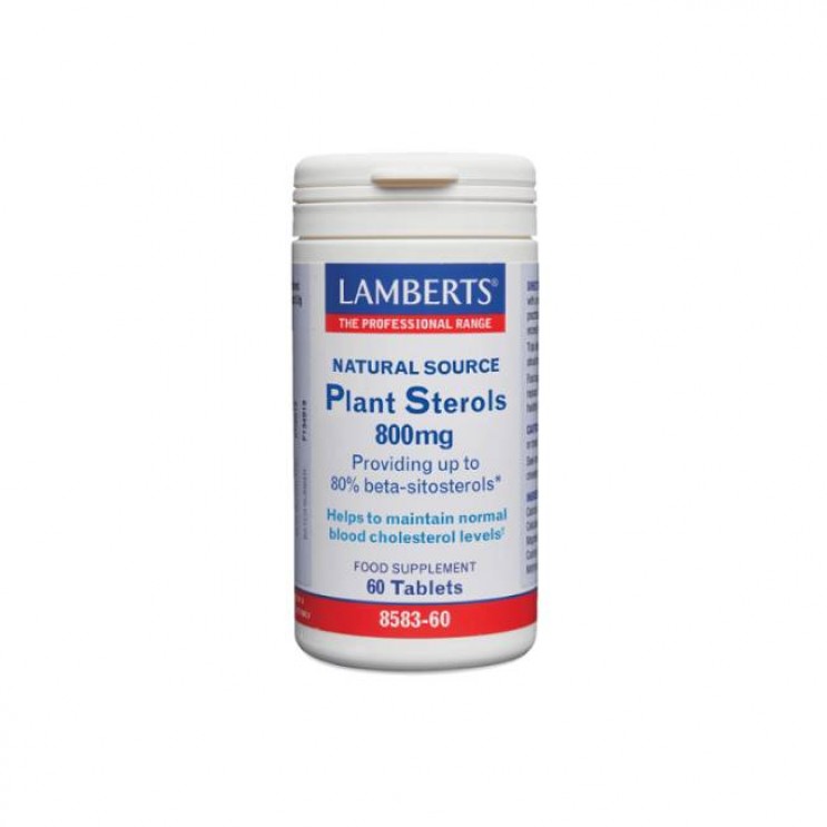Lamberts Plant Sterols 800mg 60tabs | Συμπλήρωμα με Φυτοστερόλες 