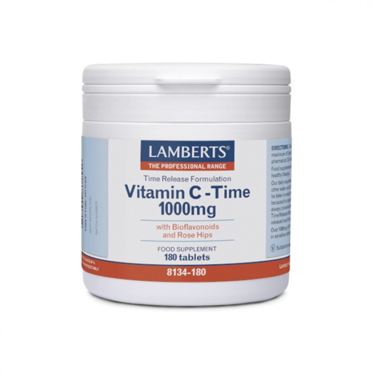 Lamberts Vitamin C Time Release 1000mg 180tabs | Συμπλήρωμα Διατροφής Βιταμίνης C 1000mg ΒΙΤΑΜΙΝΕΣ