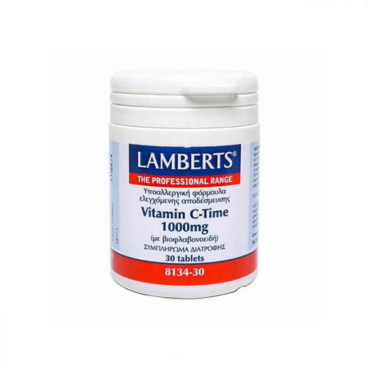 Lamberts Vitamin C Time Release 1000mg 30tabs | Συμπλήρωμα Διατροφής Βιταμίνης C 1000mg ΒΙΤΑΜΙΝΕΣ