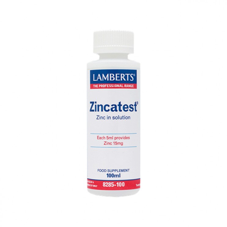 Lamberts Zincatest 100ml | Συμπλήρωμα Θειικού Ψευδαργύρου σε Υγρή Μορφή ΜΕΤΑΛΛΑ & ΙΧΝΟΣΤΟΙΧΕΙΑ