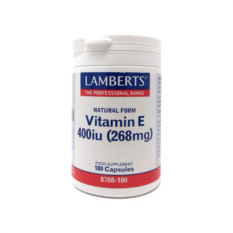 Lamberts Vitamin E 400iu Natural Form180caps | Συμπλήρωμα Διατροφής Βιταμίνης Ε ΒΙΤΑΜΙΝΕΣ