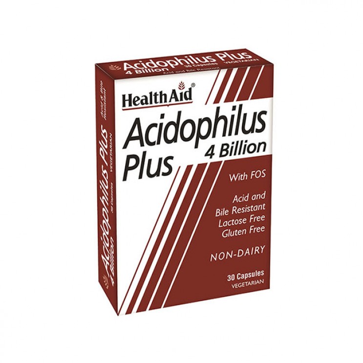 Health Aid Acidophilus Plus 4 Billion 30caps | Συμπλήρωμα Διατροφής Προβιοτικών για την Ομαλή Λειτουργία του Εντέρου  ΔΗΜΟΦΙΛΕΣΤΕΡΑ