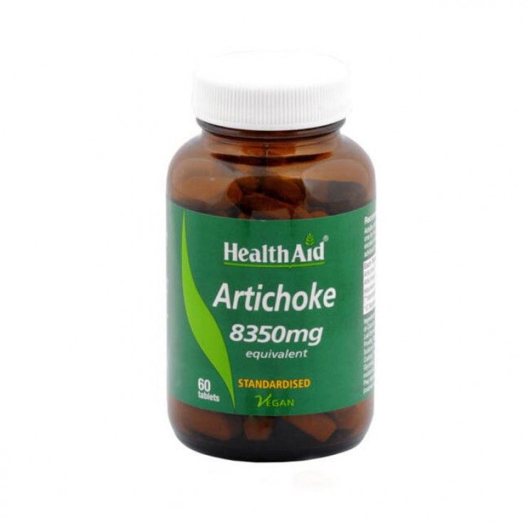 Health Aid Artichoke 8350mg 60tabs |  Συμπλήρωμα Διατροφής με Εκχύλισμα Αγκινάρας για Υγιές Πεπτικό  ΑΔΥΝΑΤΙΣΜΑ