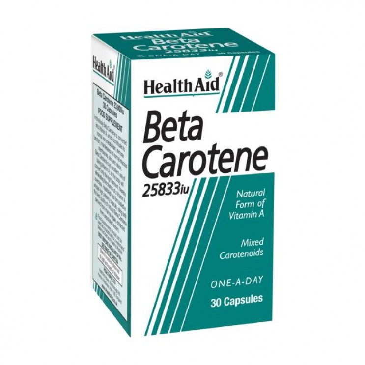 Health Aid Beta Carotene 25.833iu 30caps |  Συμπλήρωμα Διατροφής με Βήτα Καροτίνη ΔΗΜΟΦΙΛΕΣΤΕΡΑ