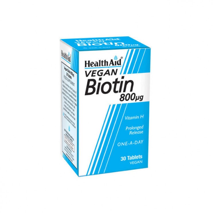 Health Aid Vegan Biotin 800ΜCG 30tabs | Συμπλήρωμα Διατροφής με Βιοτίνη ΔΗΜΟΦΙΛΕΣΤΕΡΑ